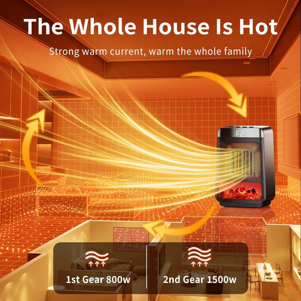 FastCare® Home Heater 3D Dynamic Flame