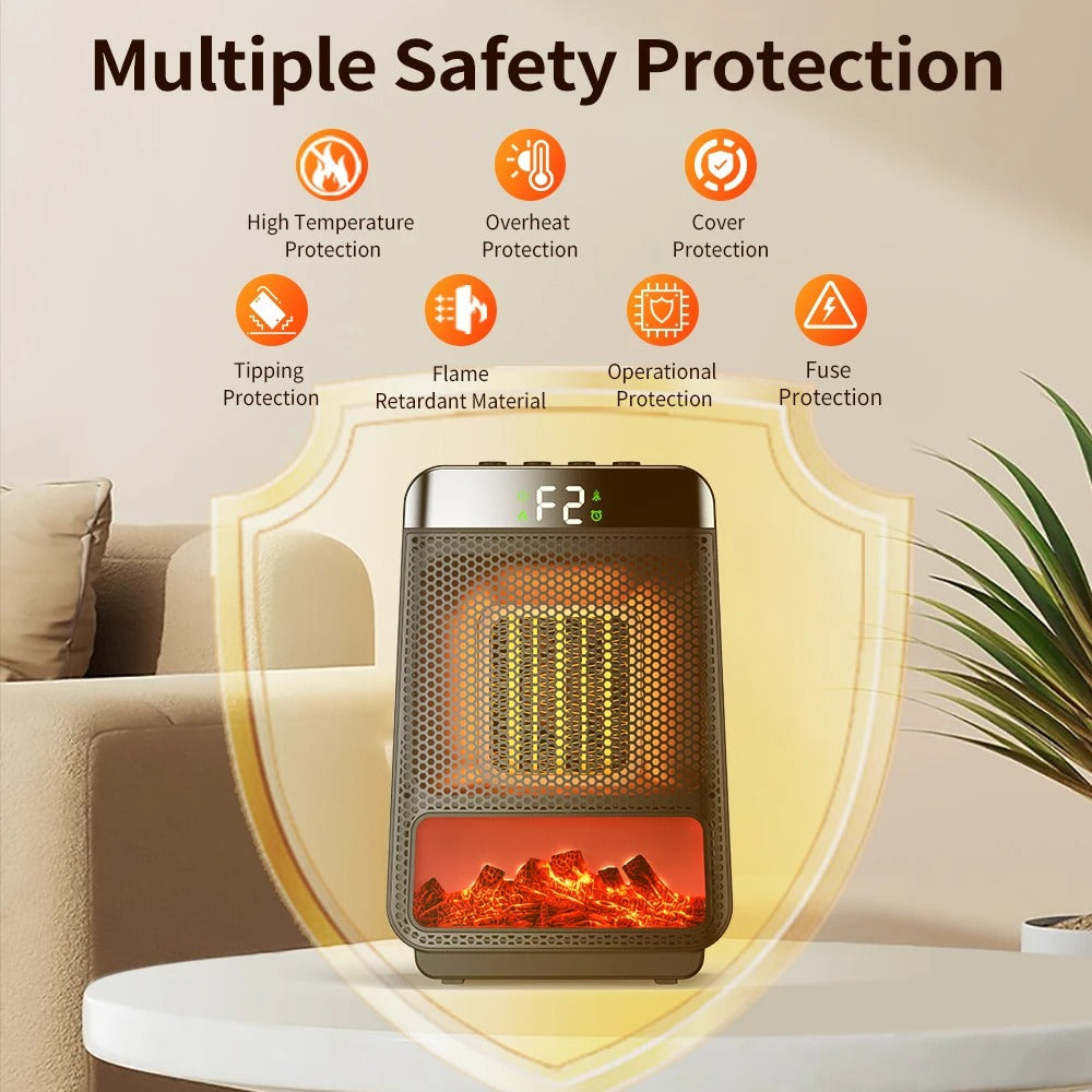 FastCare® Home Heater 3D Dynamic Flame