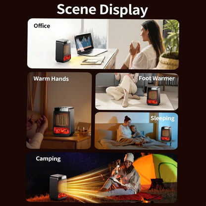 FastCare® Home Heater 3D Dynamic Flame