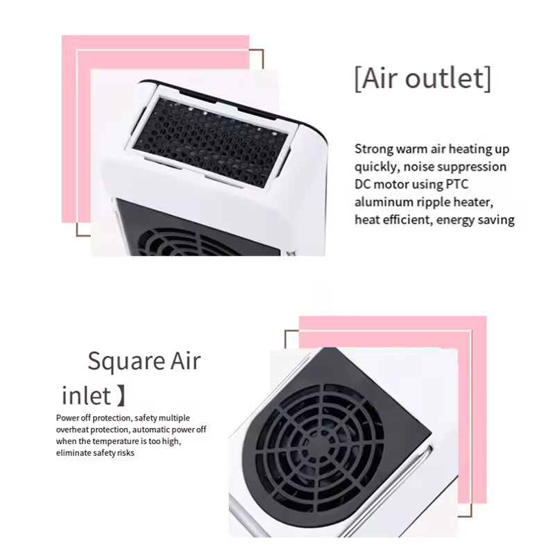 FastCare® Portable Electric Heater Desktop Hand