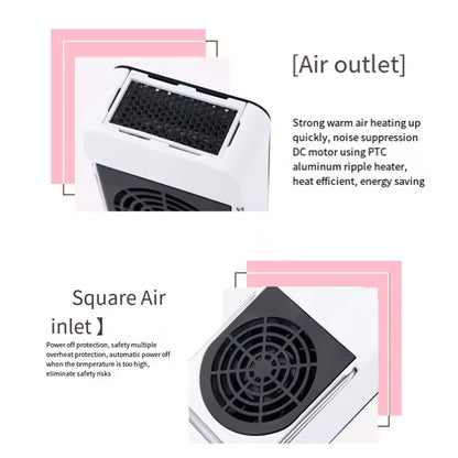 FastCare® Portable Electric Heater Desktop Hand