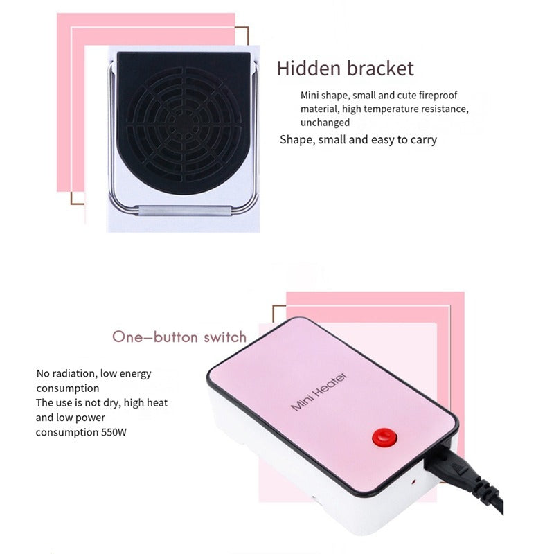 FastCare® Portable Electric Heater Desktop Hand